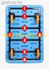  Folding four-wheel trolley 